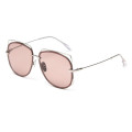 Fashion Women Cat Ear Square Sun Glasses Men Driving Metal Polarized Sunglasses